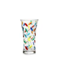Picture Hand-painted Venetian glass vase (25 cm)