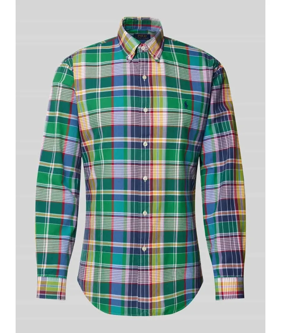 obrazek 1 Koszula casualowa o kroju custom fit z kołnierzykiem typu button down