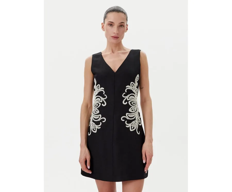 obrazek 1 TWINSET Sukienka letnia 251LB2FBB Czarny Slim Fit