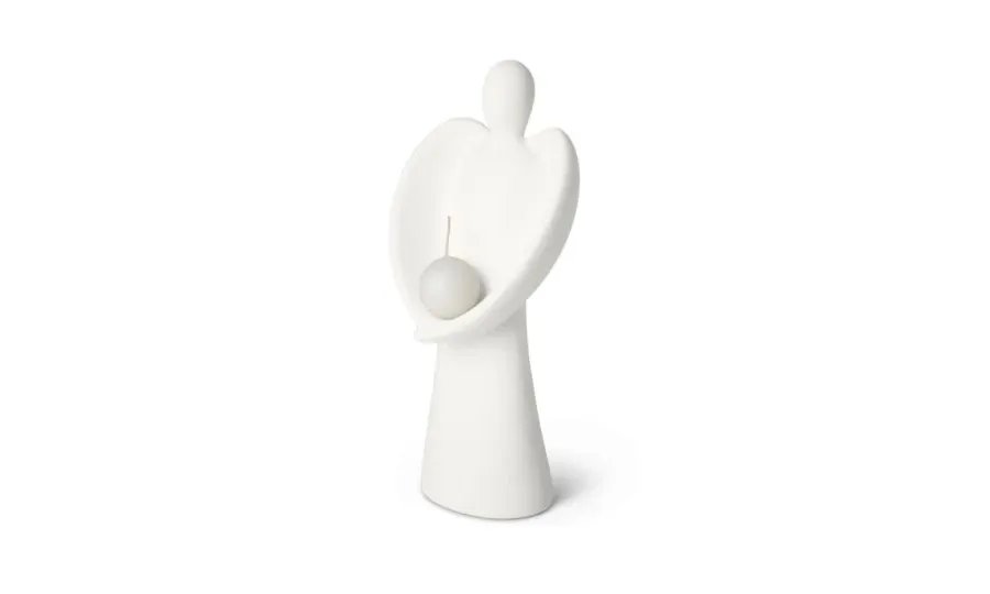 obrazek 2 Elegancka figurka ceramiczna - bożonarodzeniowy anioł
