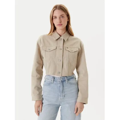 Zdjęcie Tommy Jeans Kurtka jeansowa Flag DW0DW21431 Beżowy Regular Fit
