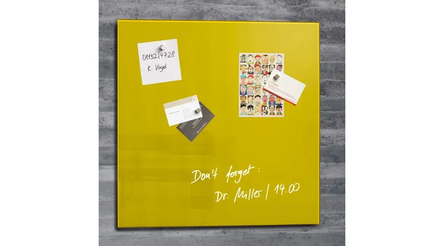picture 8 Magnetic Glass Board artverum 48x48 cm