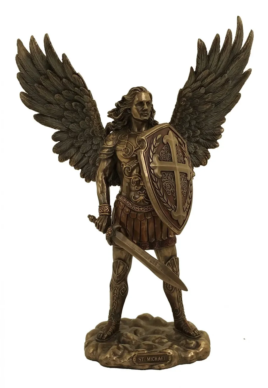 obrazek 1 Solidna statuetka Św. Michała Archanioła