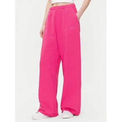 Zdjęcie HUGO Spodnie dresowe Nasuede_4 50541179 Różowy Relaxed Fit