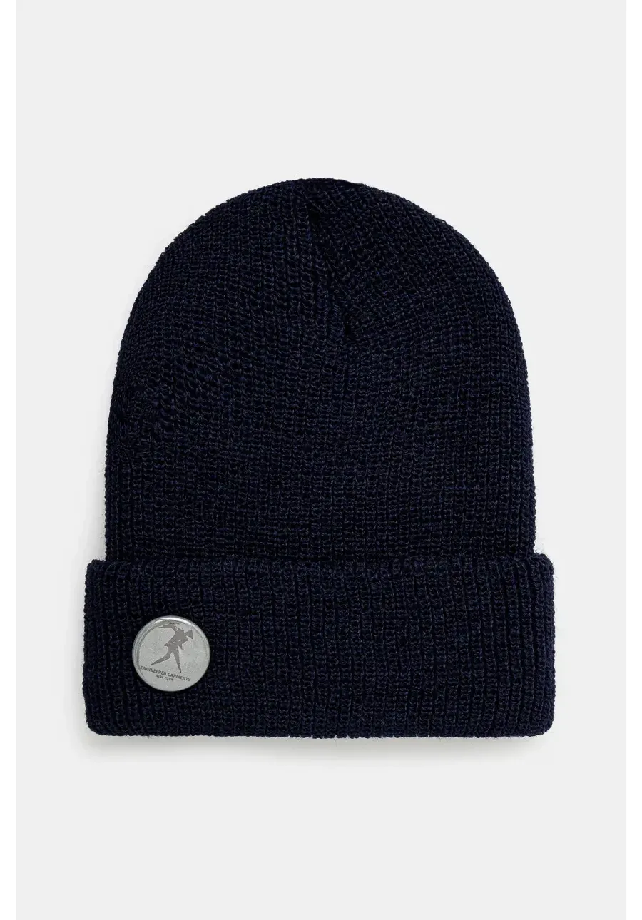 obrazek 1 Engineered Garments czapka wełniana Wool Watch Cap kolor granatowy z grubej dzianiny wełniana 24F1H037