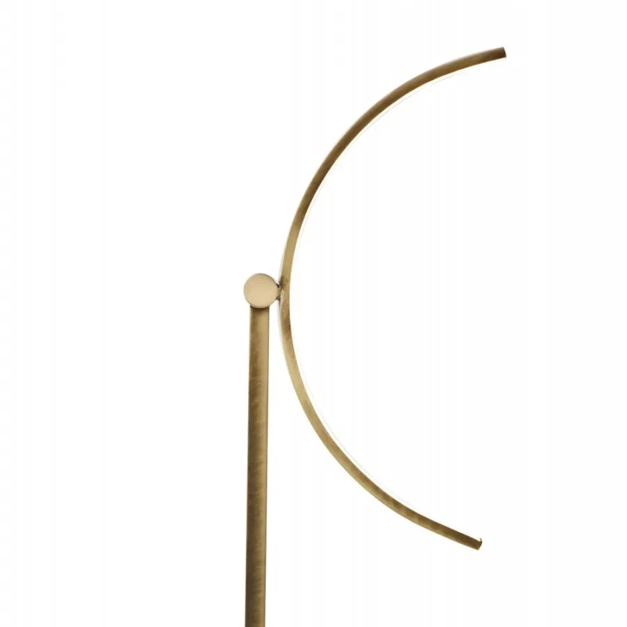 obrazek 2 Lampa stołowa z mosiężną ramą H.84xL.36xP.12 cm