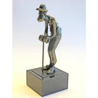 Picture Stylish figurine made of plated bronze