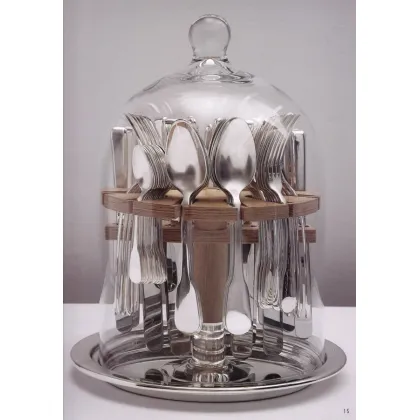 Zdjęcie Wyjątkowy włoski duży zestaw sztućców ze srebra– Pampaloni