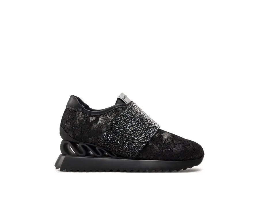 obrazek 1 Le Silla Sneakersy Reiko 6846N040ZGPPLAC001 Czarny
