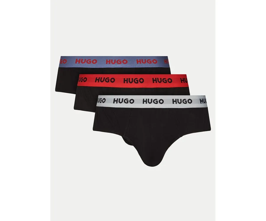 obrazek 1 HUGO Komplet 3 par slipów 50532570 Czarny