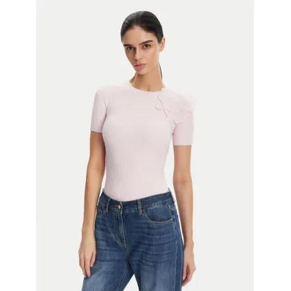 Zdjęcie Elisabetta Franchi Sweter MK-55B-51E2 Fioletowy Slim Fit