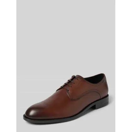 Zdjęcie Buty derby skórzane z detalami z logo model ‘Tayil’