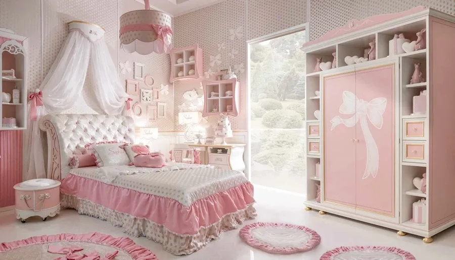 picture 1 Stylish pink room for a young princess - Luxury Products boutique