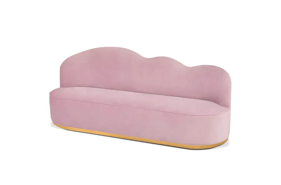 obrazek 4 Różowa sofa dziecięca w kształcie chmury