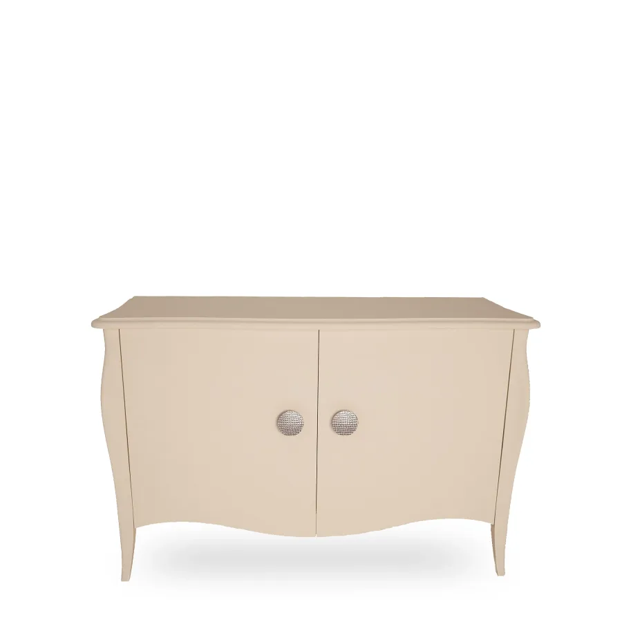 obrazek 1 Dwudrzwiowa komoda z litego drewna H.91xL.142xP.56 cm