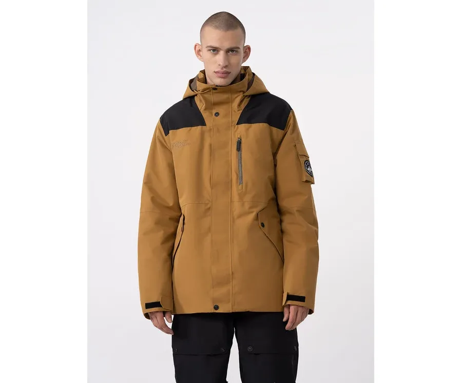 obrazek 1 4F Kurtka snowboardowa 4FAW23TTJAM288 Beżowy Regular Fit