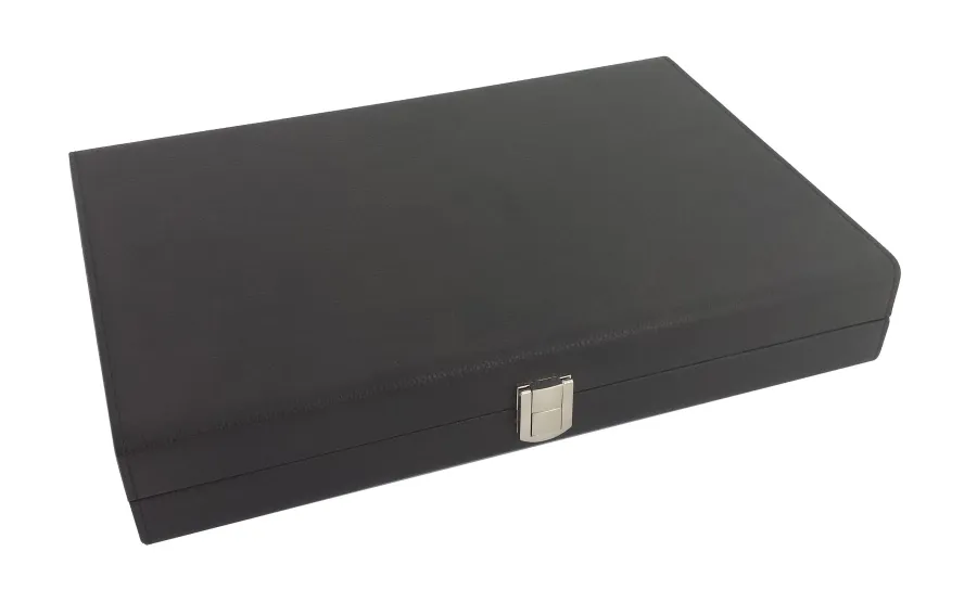 obrazek 3 Luksusowy zestaw do Backgammon w skórzanym opakowaniu - Luxury Products