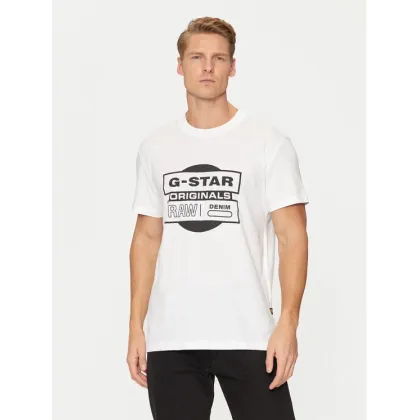 Zdjęcie G-Star Raw T-Shirt Originals D25443-8415 Biały Regular Fit