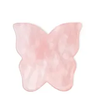 Zdjęcie Crystallove Płytka Motylek do Masażu Twarzy Gua Sha z Kwarcu Różowego