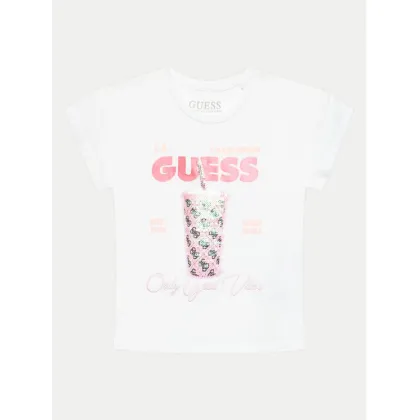 Zdjęcie Guess T-Shirt K4GI24 K6YW4 Biały Regular Fit