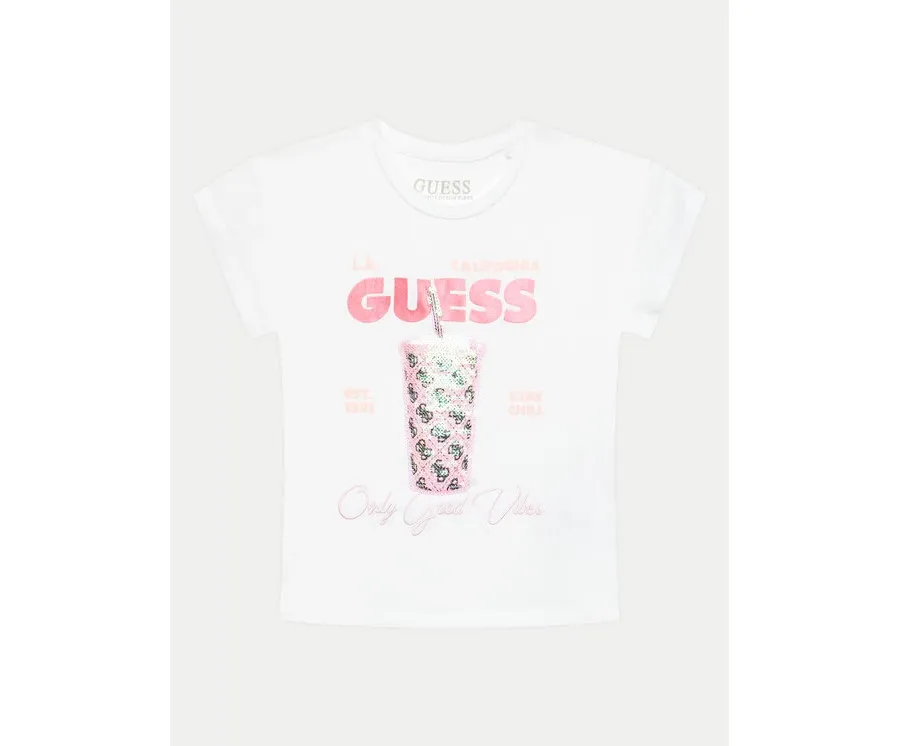 obrazek 1 Guess T-Shirt K4GI24 K6YW4 Biały Regular Fit
