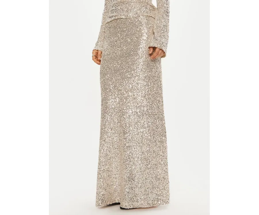 obrazek 1 Bruuns Bazaar Spódnica maxi Joanelle BBW4195 Beżowy Slim Fit