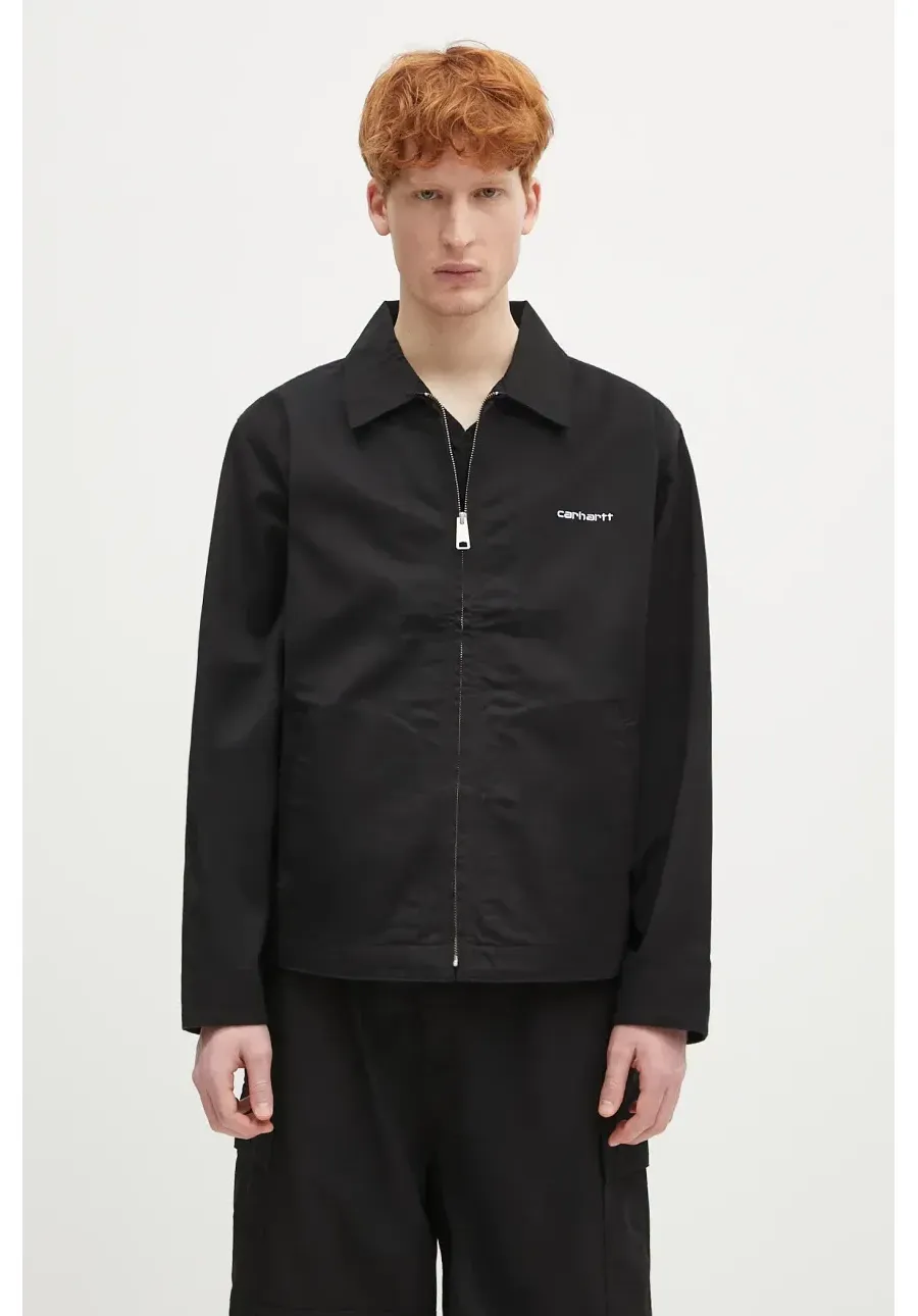 obrazek 1 Carhartt WIP kurtka Module Script Jacket kolor czarny przejściowa I032977.0D202