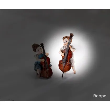 Zdjęcie Porcelanowa figurka kontrabasisty - Sibania
