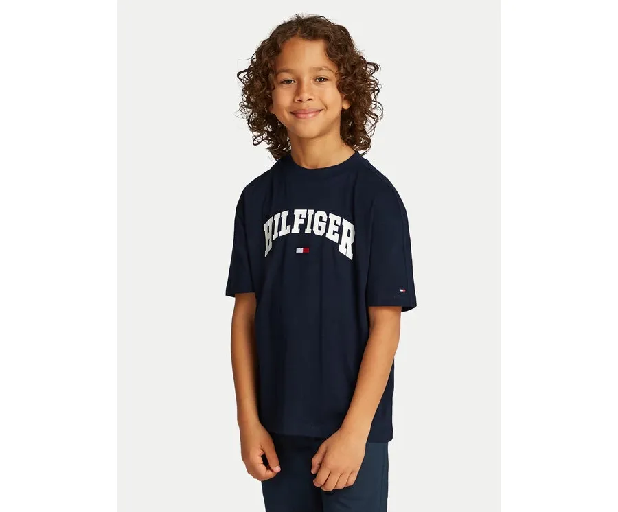 obrazek 1 Tommy Hilfiger T-Shirt Varsity KB0KB09533 Granatowy Regular Fit