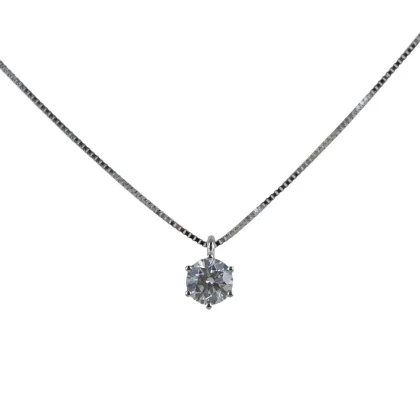 Zdjęcie Stylowy naszyjnik Punto Luce ze średnim diamentem