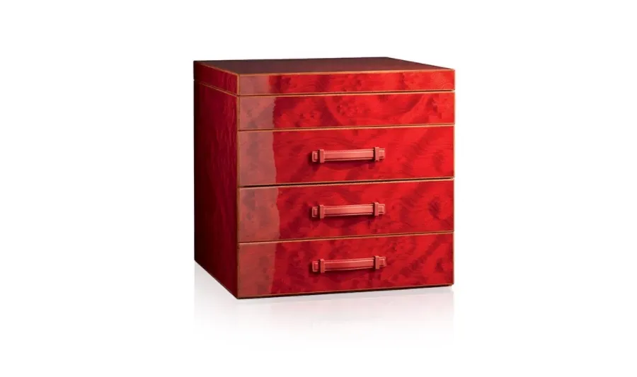 obrazek 2 Komoda z grami ruletka, szachy, backgammon- czerwony mahoń - Agresti