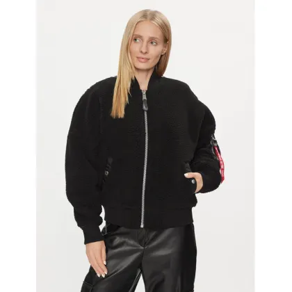 Zdjęcie Alpha Industries Kurtka bomber MA-1 VF Teddy 108003 Czarny Regular Fit