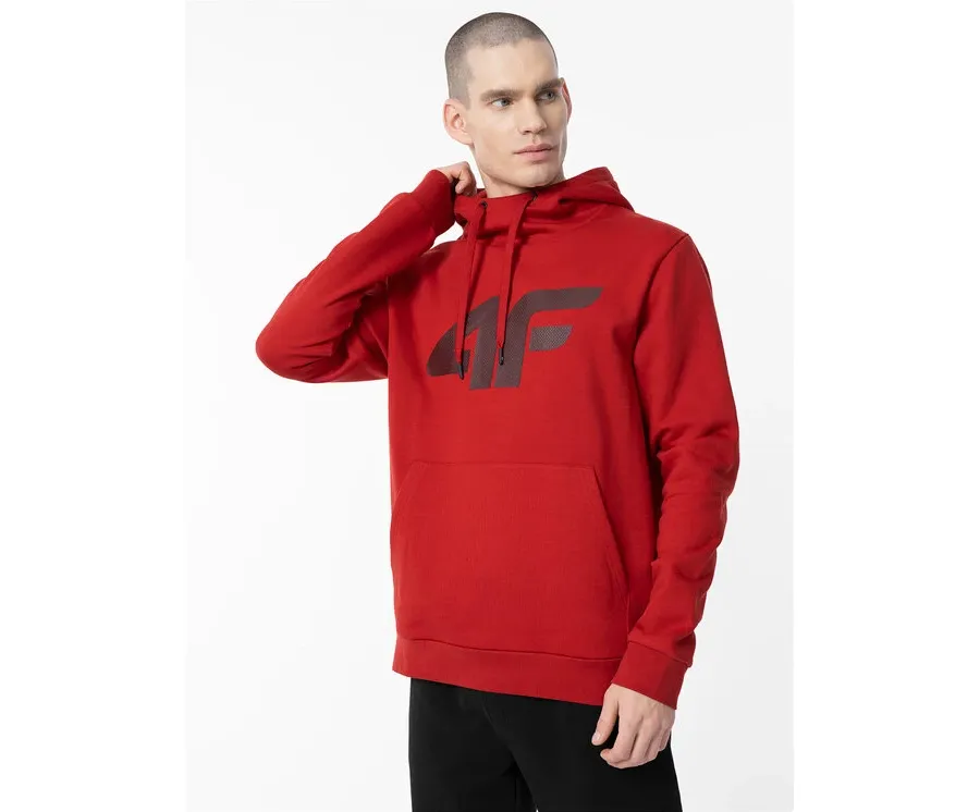 obrazek 1 4F Bluza 4FAW23TSWSM694 Czerwony Regular Fit