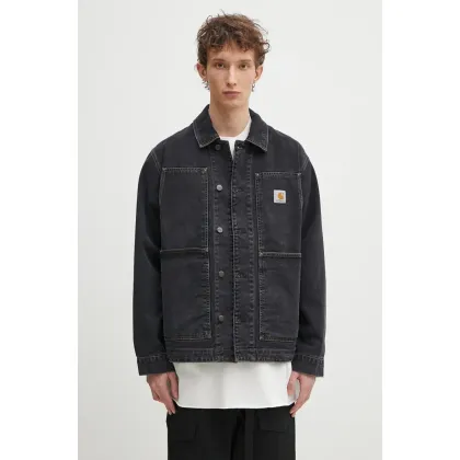 Zdjęcie Carhartt WIP kurtka jeansowa OG Double Front Jacket kolor czarny przejściowa oversize I034866.8906