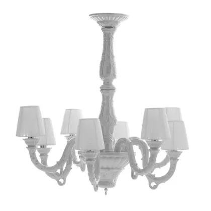 Zdjęcie Włoski ceramiczny żyrandol - 8 ramion