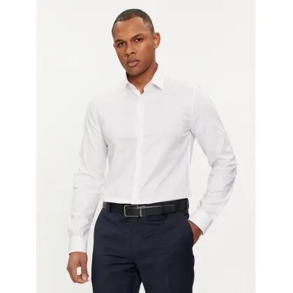 Zdjęcie Calvin Klein Koszula Micro Dot K10K112884 Biały Slim Fit