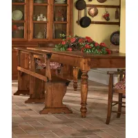 Picture A tasteful Italian bench with a Provençal style backrest