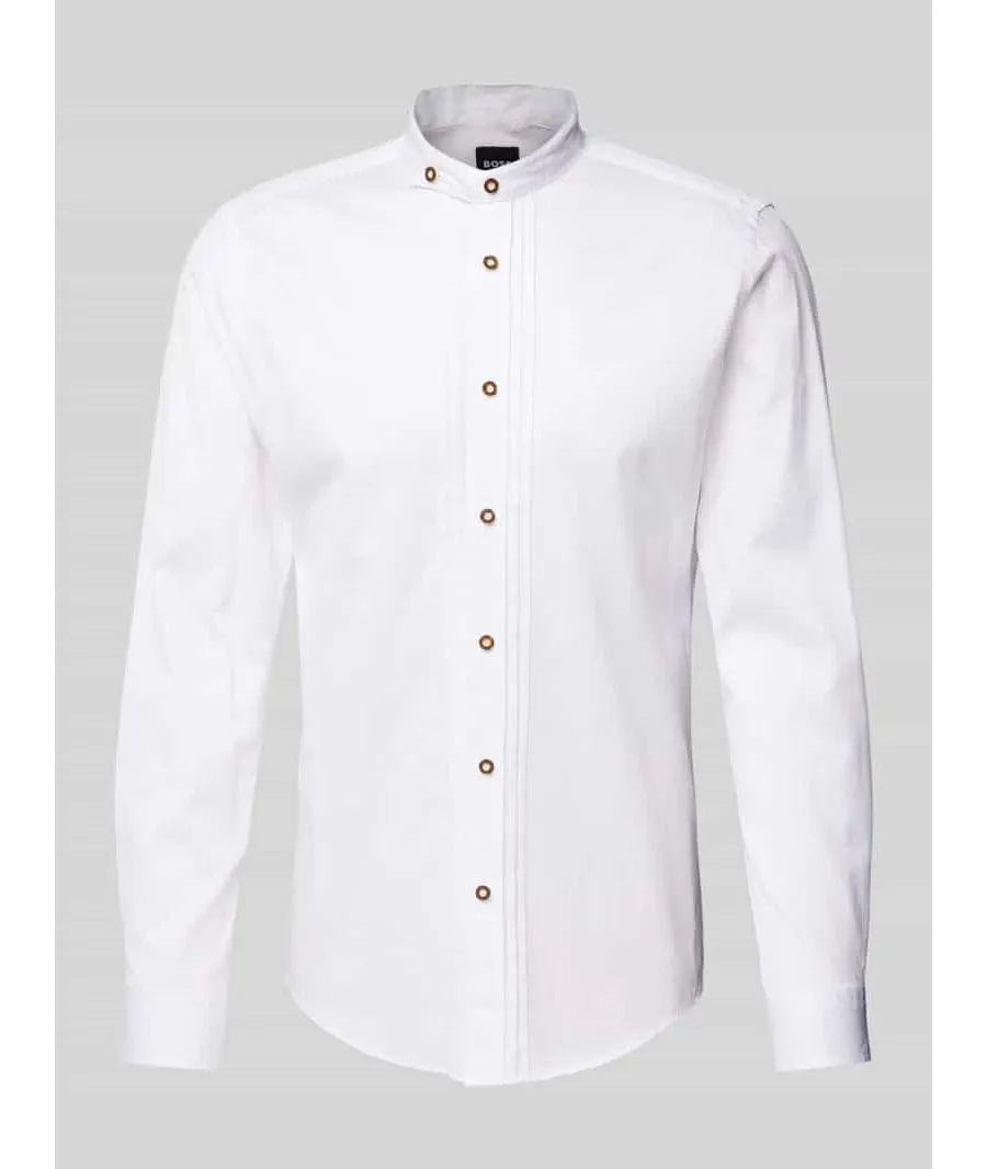obrazek 1 Koszula biznesowa o kroju Slim Fit ze stójką