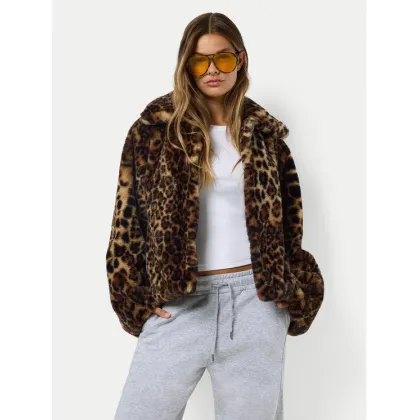 Zdjęcie Noisy May Futro Eve 27033519 Brązowy Regular Fit