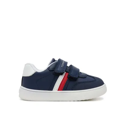 Zdjęcie Tommy Hilfiger Sneakersy Stripes Low Cut Lace Velcro Sneaker T1X9-33840-1269 M Granatowy