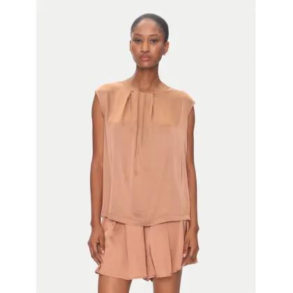 Zdjęcie ViCOLO Bluzka TD0763 Brązowy Regular Fit