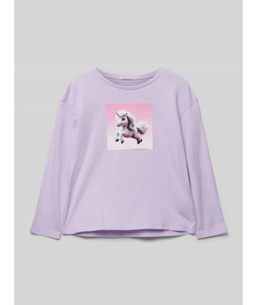 obrazek 1 Bluzka o kroju oversized z czystej bawełny