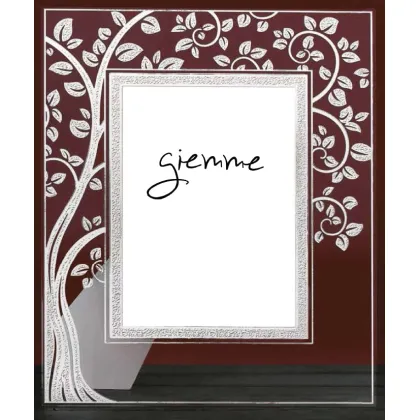 Picture A subtle silver photo frame 9x13 cm decorated with a tree motif