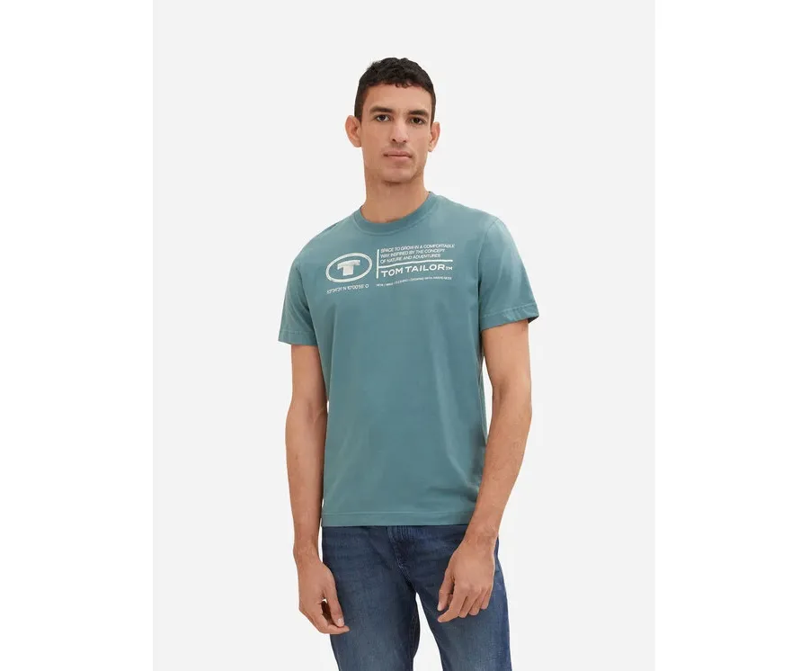 obrazek 1 Tom Tailor T-Shirt 1035611 Zielony Regular Fit