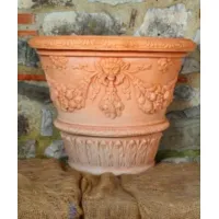 Picture Elegant terracotta garden pot - Fornace Masini