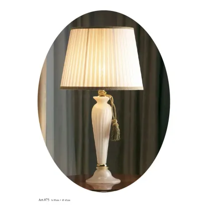 Zdjęcie Luksusowa lampa stołowa ze szkła Murano z kloszem - Il Paralume Marina