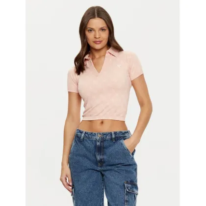 Zdjęcie Guess Polo V5RP03 Z3LF0 Różowy Regular Fit
