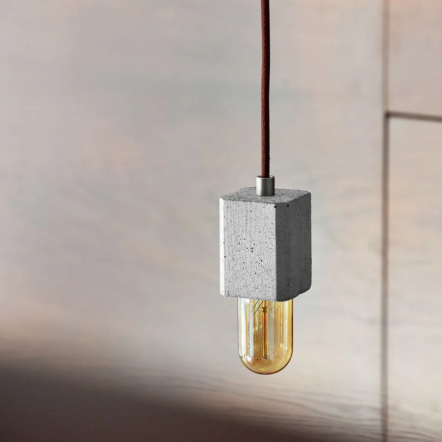 obrazek 3 FIMBUL lampa wisząca z betonu z ceramiczną podsufitką DS MANUFAKTURA