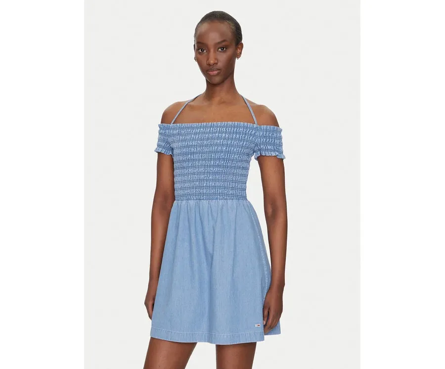 obrazek 1 Tommy Jeans Sukienka letnia DW0DW20677 Niebieski Regular Fit
