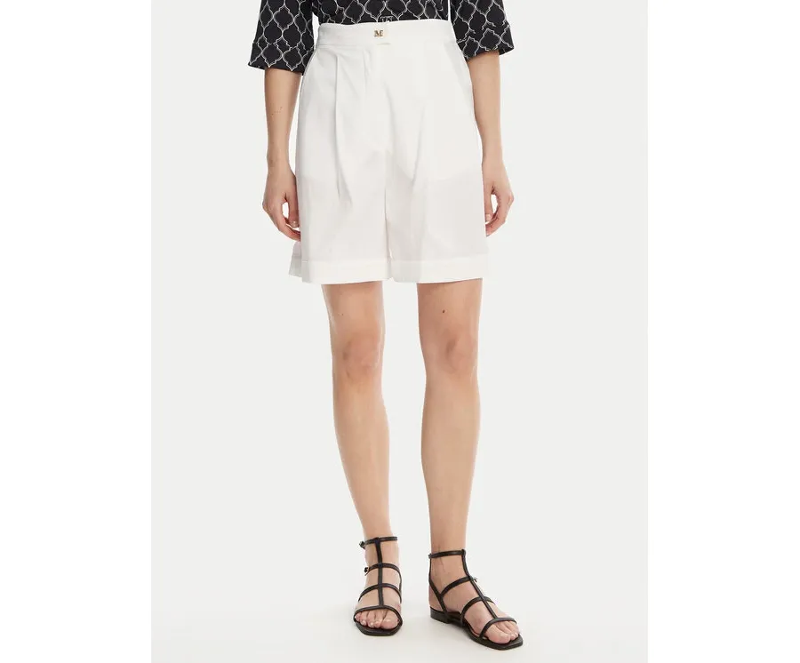 obrazek 1 Max Mara Beachwear Bermudy Sultano 2516141019 Biały Relaxed Fit